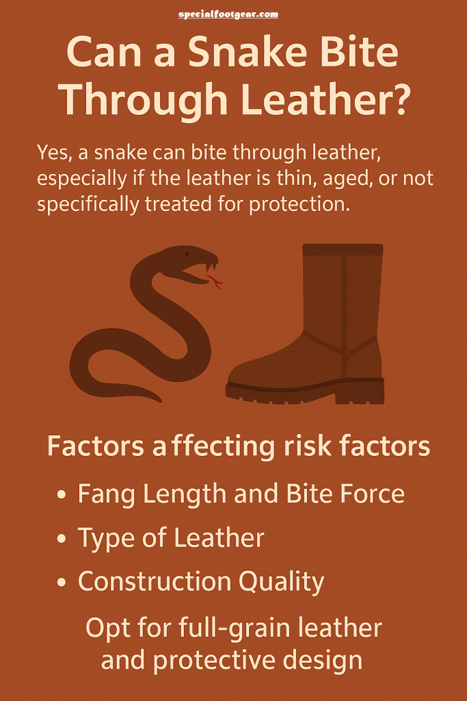 Can Snake Bite Through Leather-Infographic 