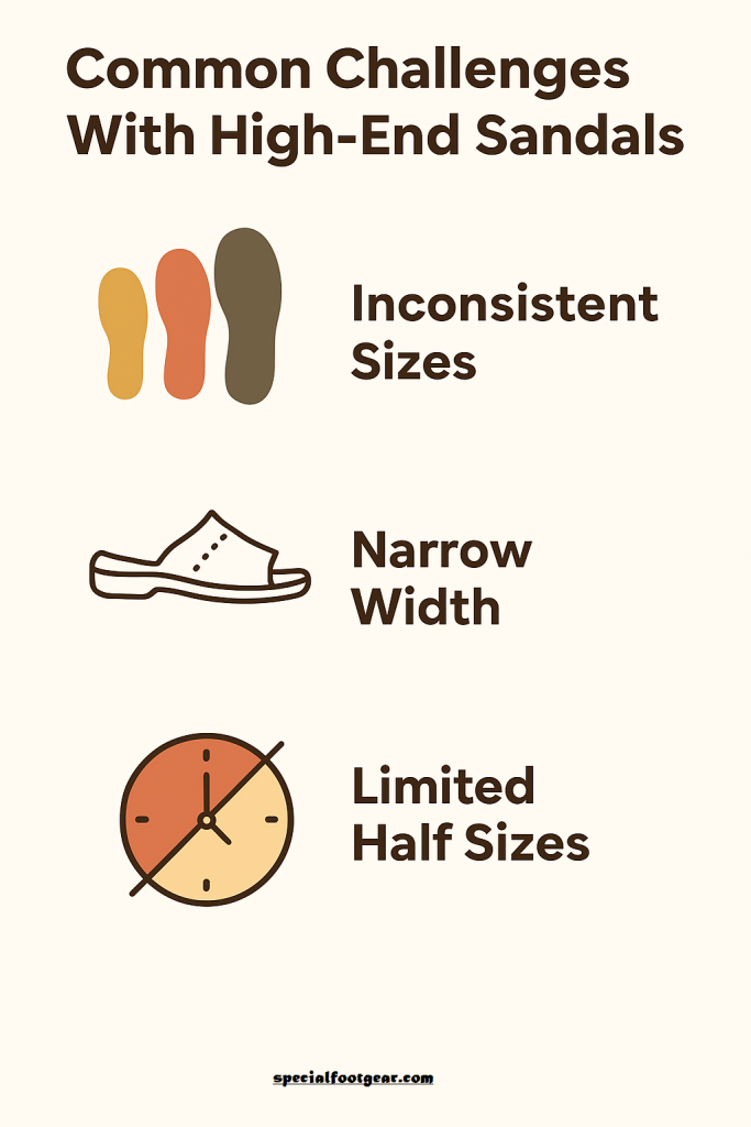 Common Challenges With High-End Sandals-infographic