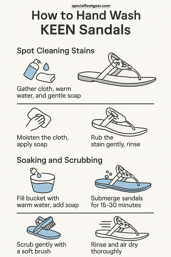 Hand Washing Techniques for KEEN Sandals