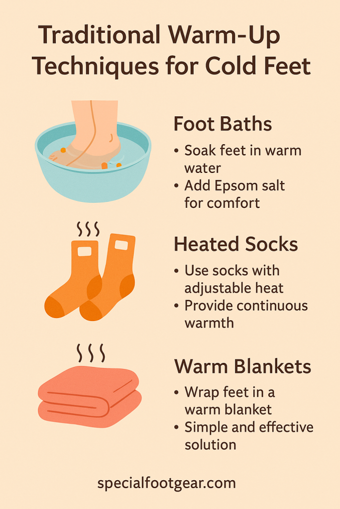 Traditional Warm-up Techniques for cold feet