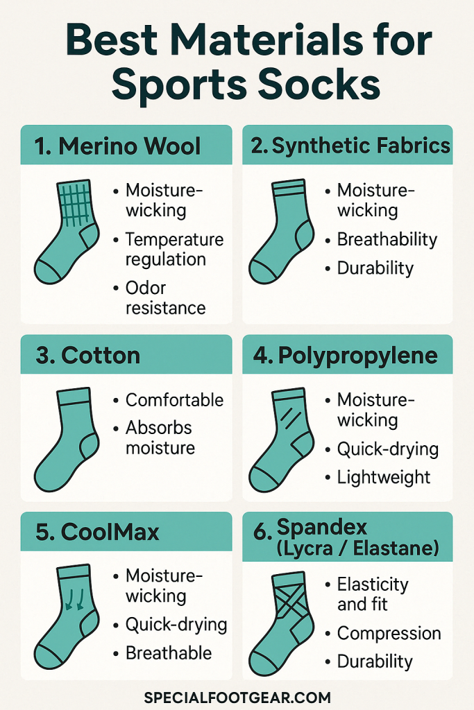 Best Material for Sports Socks-2-Infographic