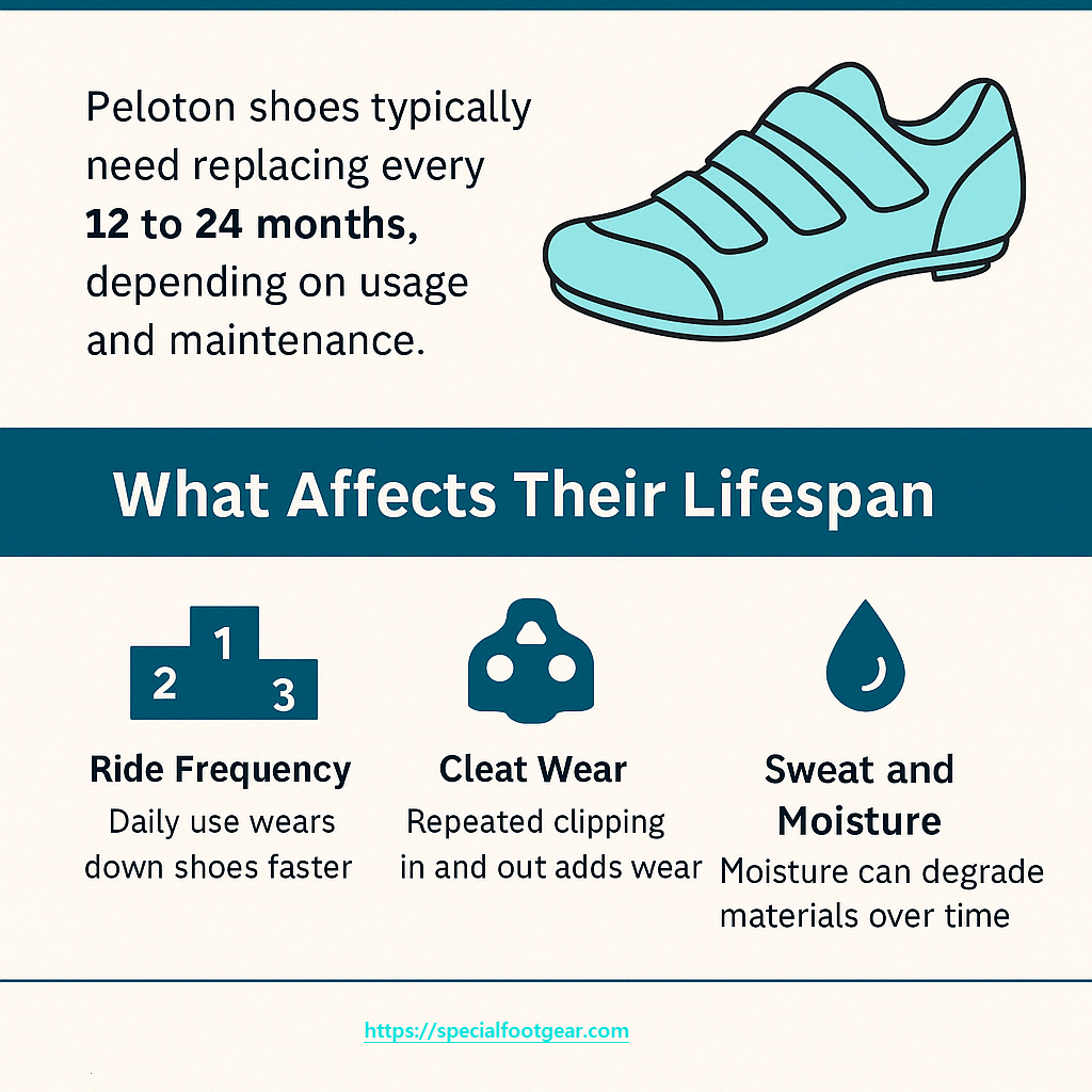 How Often to Replace Peloton Shoes-Infographic