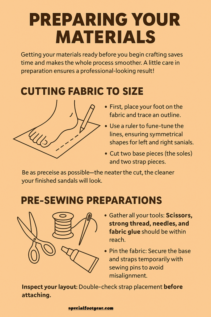 Preparing Your Materials-To Make Naruto Sandal