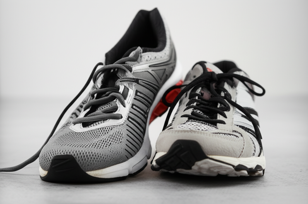 Generate a high-quality, relevant image prompt for an article about: Are Walking Shoes Good for Runn