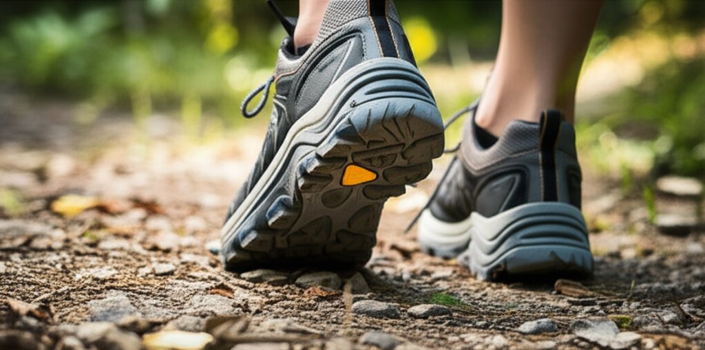 Generate a high-quality, relevant image prompt for an article about: Can Walking Shoes Be Used For T