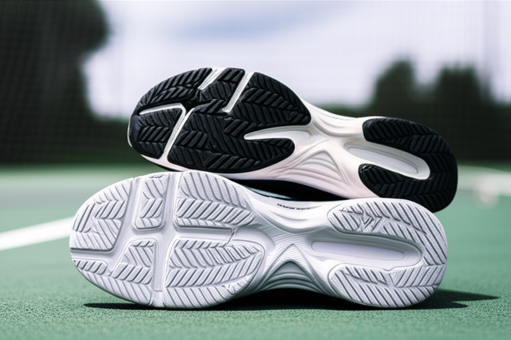 Generate a high-quality, relevant image prompt for an article about: Are Running Shoes Good For Tenn