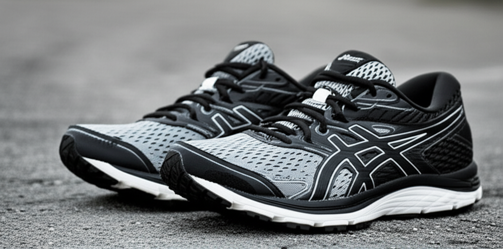 Generate a high-quality, relevant image prompt for an article about: Are Running Shoes Good For Walk