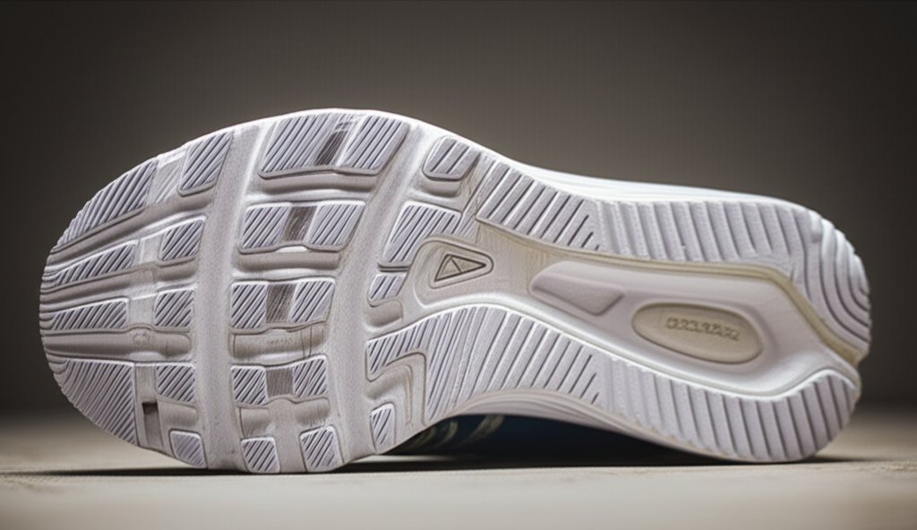 Generate a high-quality, relevant image prompt for an article about: Are Running Shoes Non Slip? Sho