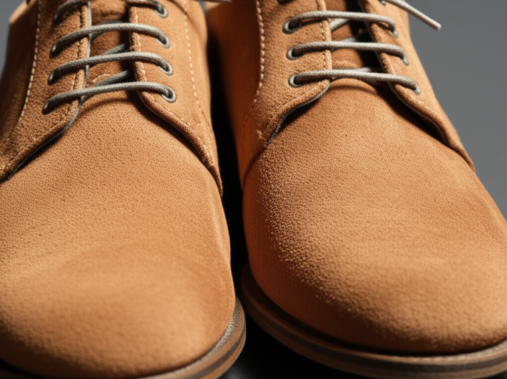 Generate a high-quality, relevant image prompt for an article about: How to Clean Suede Shoes: Effor