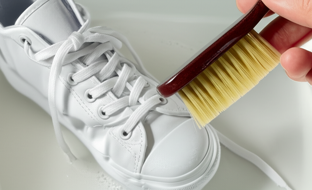 Generate a high-quality, relevant image prompt for an article about: What Can Clean Shoelaces? Best