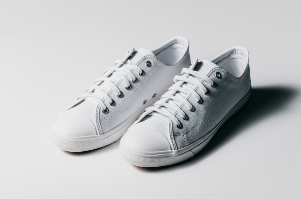 Generate a high-quality, relevant image prompt for an article about: How Do You Clean White Tennis S