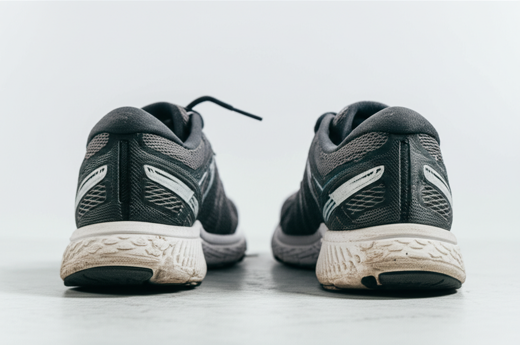 Generate a high-quality, relevant image prompt for an article about: When to Clean Running Shoes: Ef