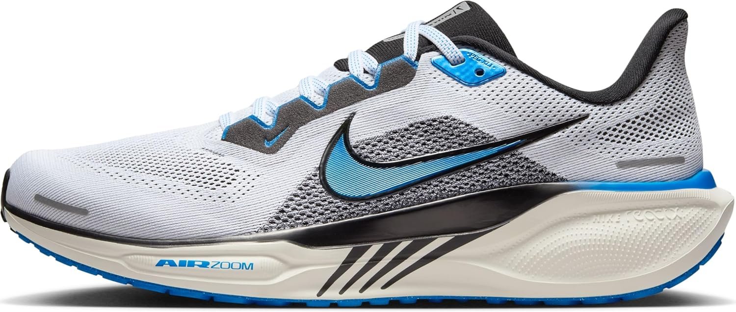 Nike Men’s Pegasus 41 Running Shoes with Breathable Mesh and Responsiv